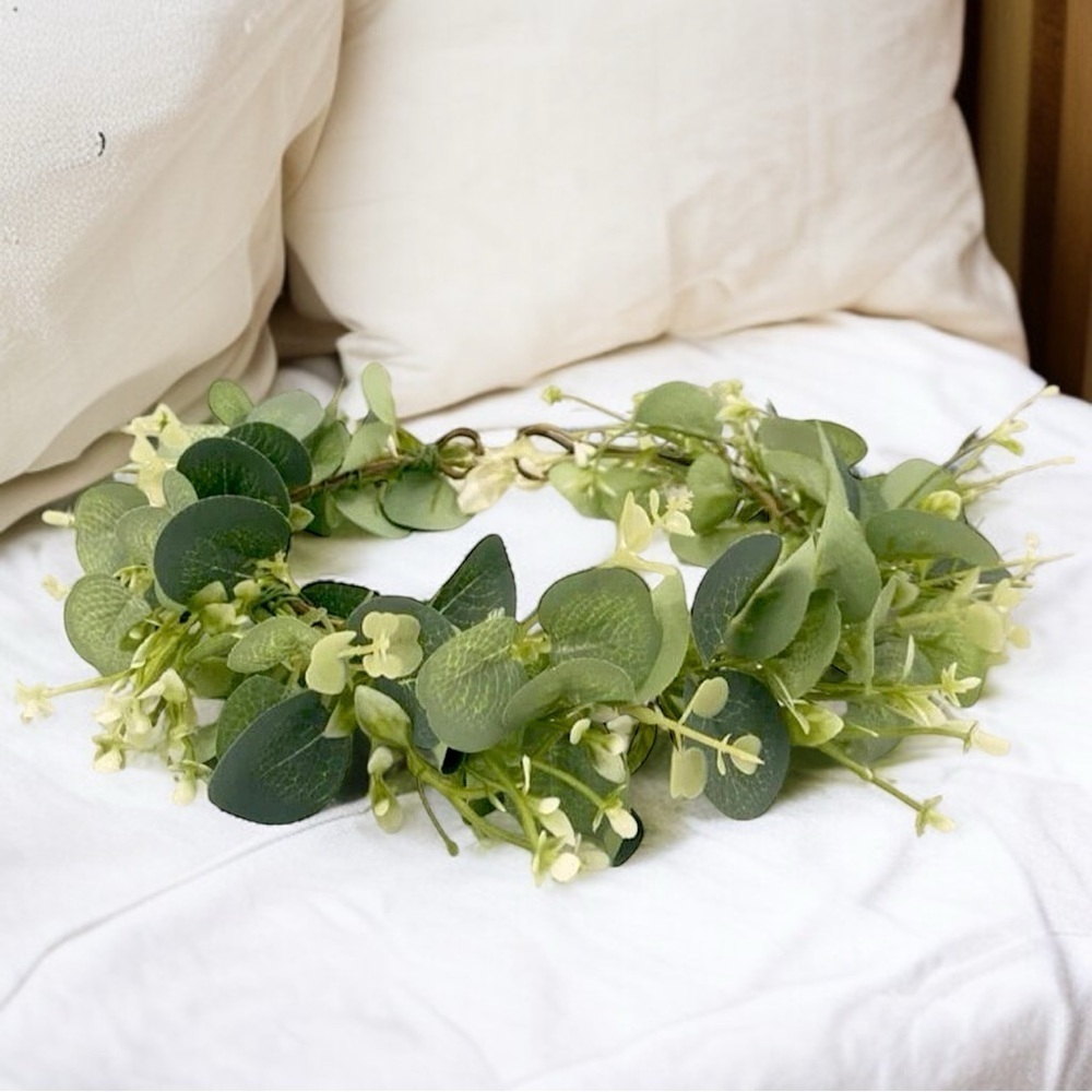 NWT Boho Greenery Floral Headband Leaf Crown Eucalyptus Vine Halo Festival